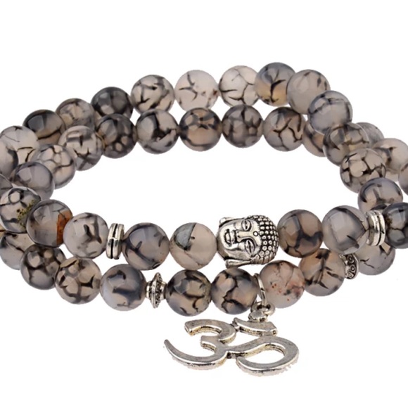 Gemstone Meditation Mala bracelet - Picture 9 of 11